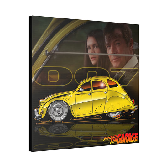 James Bond 007 CITROEN 2CV For Your Eyes Only Canvas Art Print - 2 Sizes