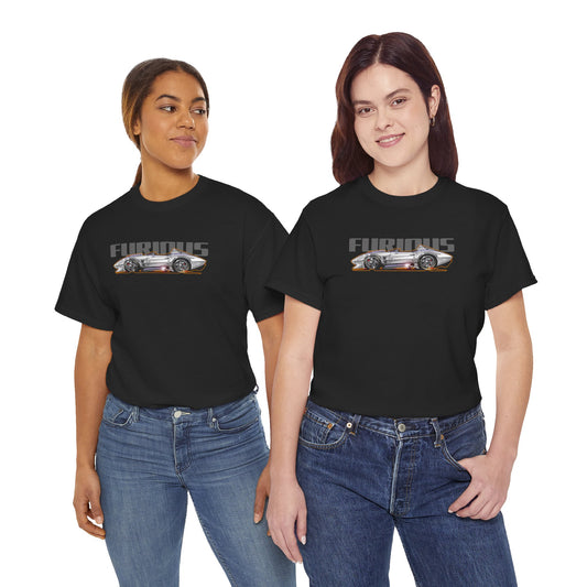 FAST AND FURIOUS Grand Sport Stingray Corvette Fireball Art Cotton Tee Shirt - Colors