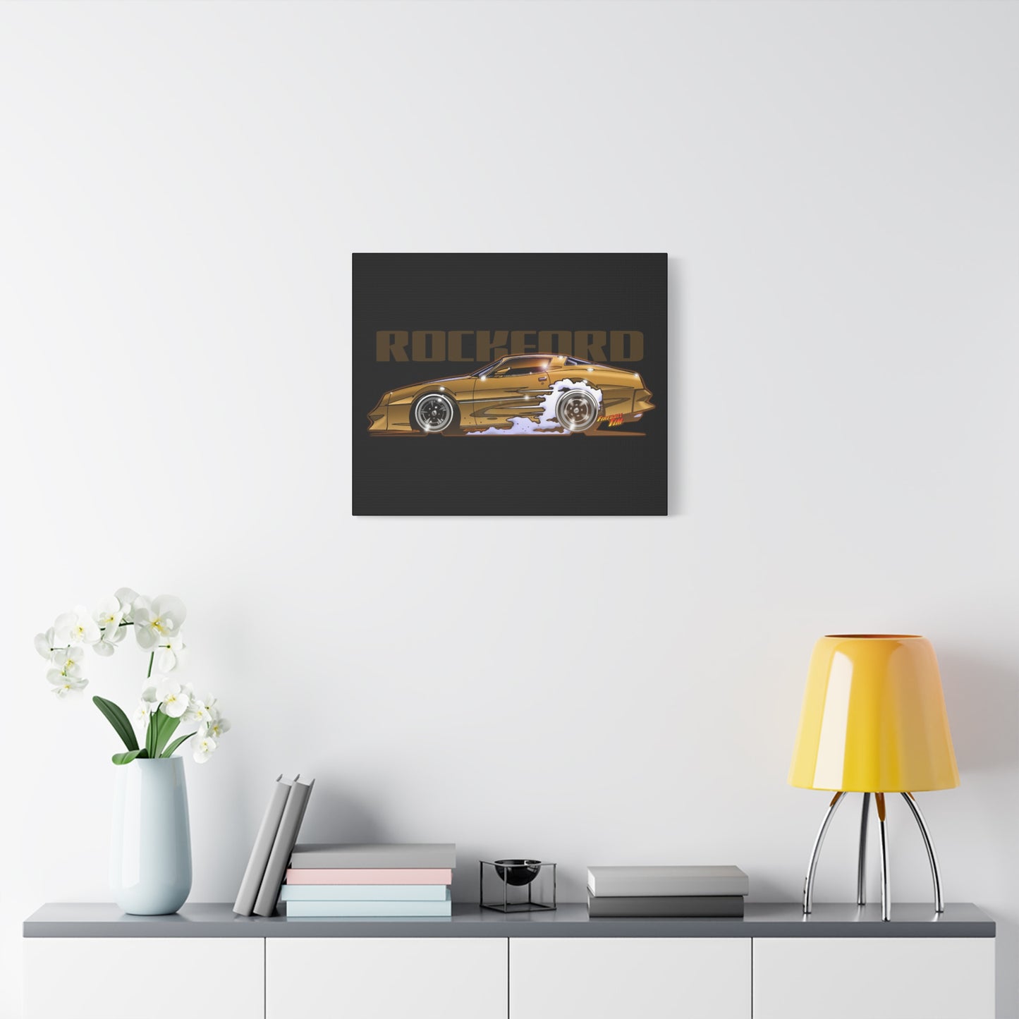 ROCKFORD FILES Pontiac Firebird Fireball Art Canvas Wall Print