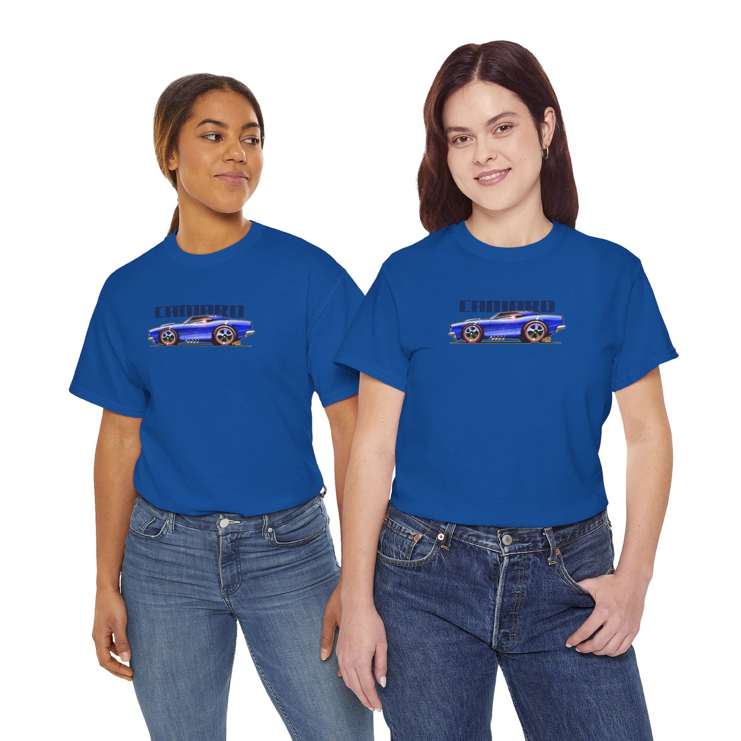 HOT WHEELS CAMARO Custom Collectible Fireball Art Heavy Cotton Tee 12 Colors