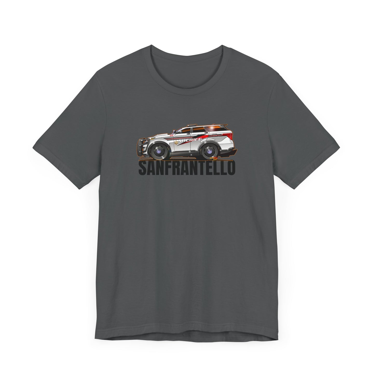 FORD EXPLORER POLICE CRUISER Sanfrantello 09 Tribute Concept Art Short Sleeve Tee 12 Colors