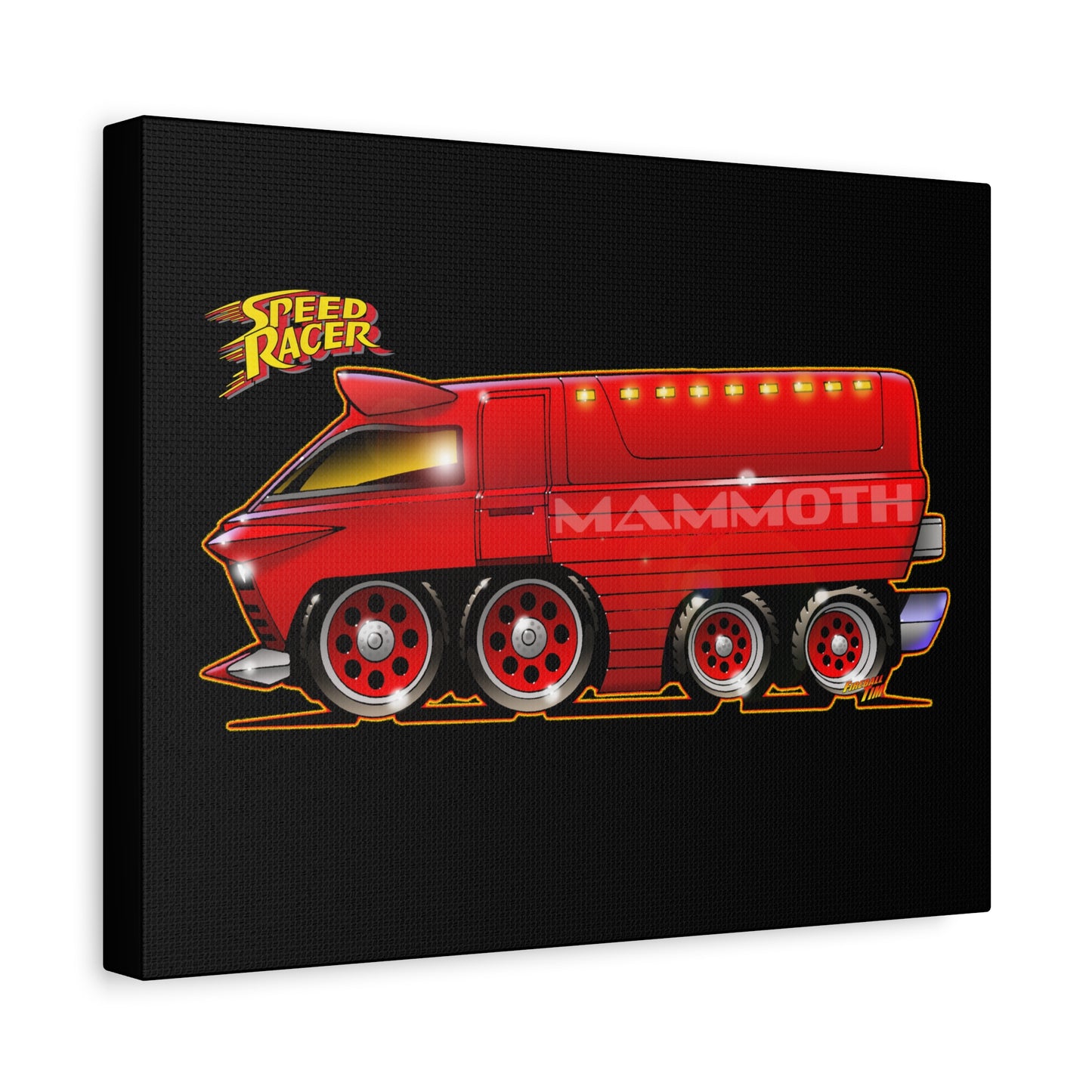SPEED RACER MAMMOTH CAR Fireball Canvas Art Wall Print - 11x14