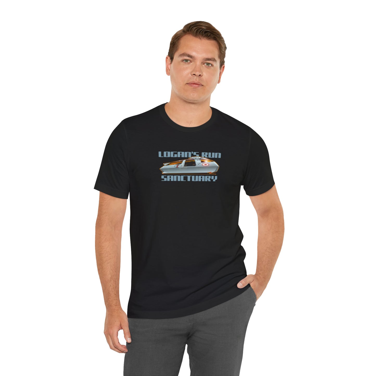 LOGAN'S RUN Sci Fi TV Car Collectible Fireball Art Short Sleeve Tee 12 Colors