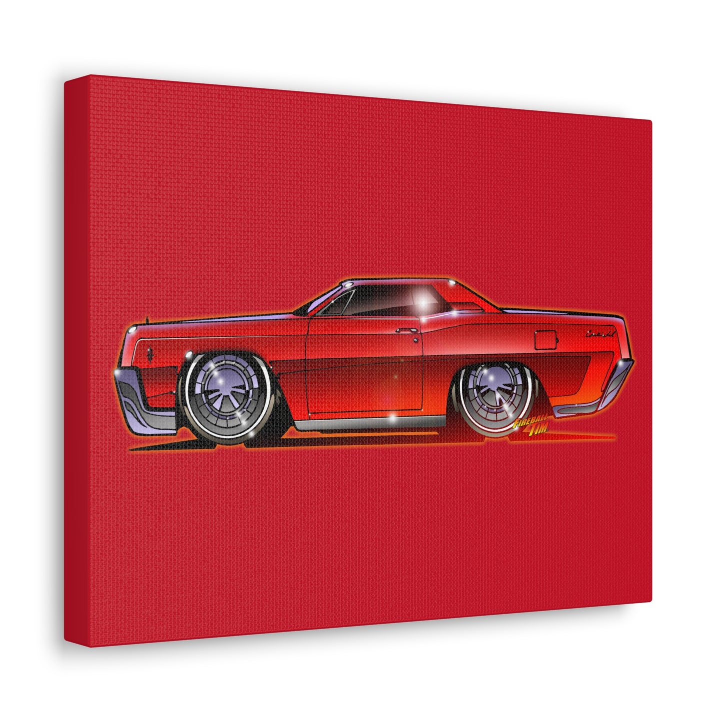 LINCOLN CONTINENTAL COUPE 1967 Canvas Gallery Art Print 11x14