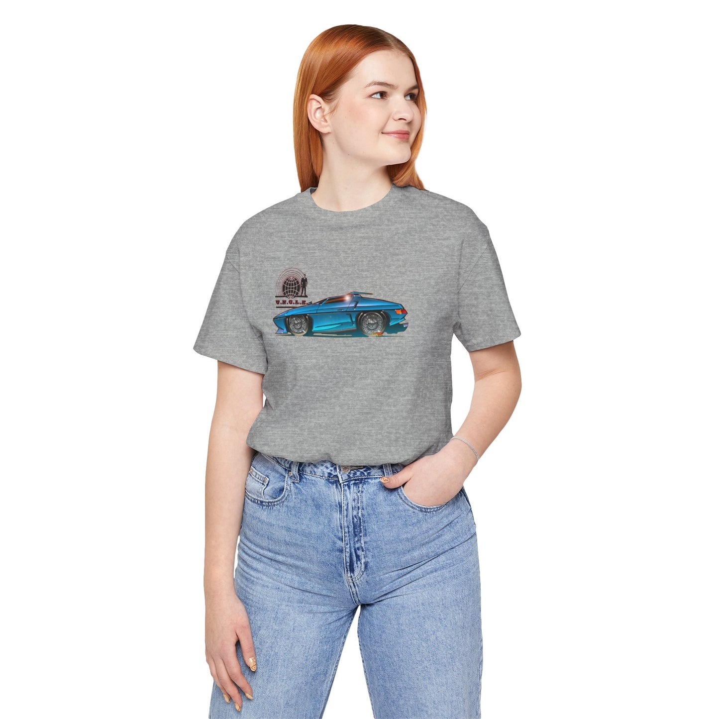 THE MAN FROM UNCLE Piranha TV Car Fireball Jersey Short Sleeve Tee Shirt - Multiple Colors