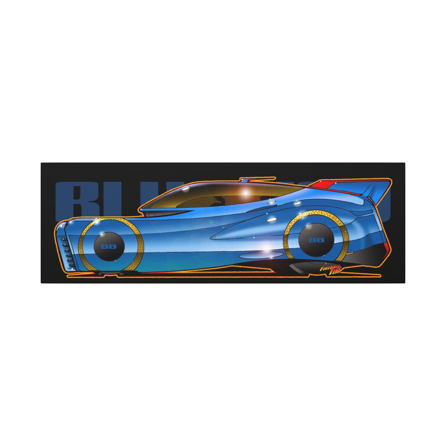 BLUEBIRD FIREBALL CONCEPT Canvas Art Print - 11x14