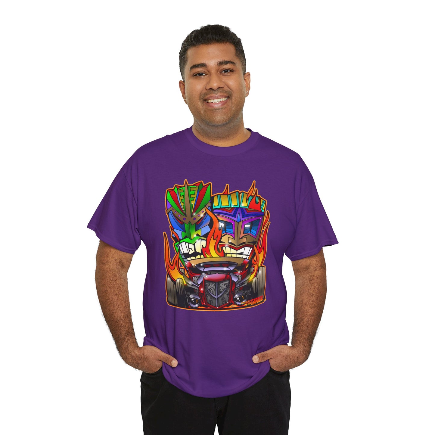 HOT ROD TIKIS Concept Art Tiki Unisex Heavy Cotton Tee 13 Colors