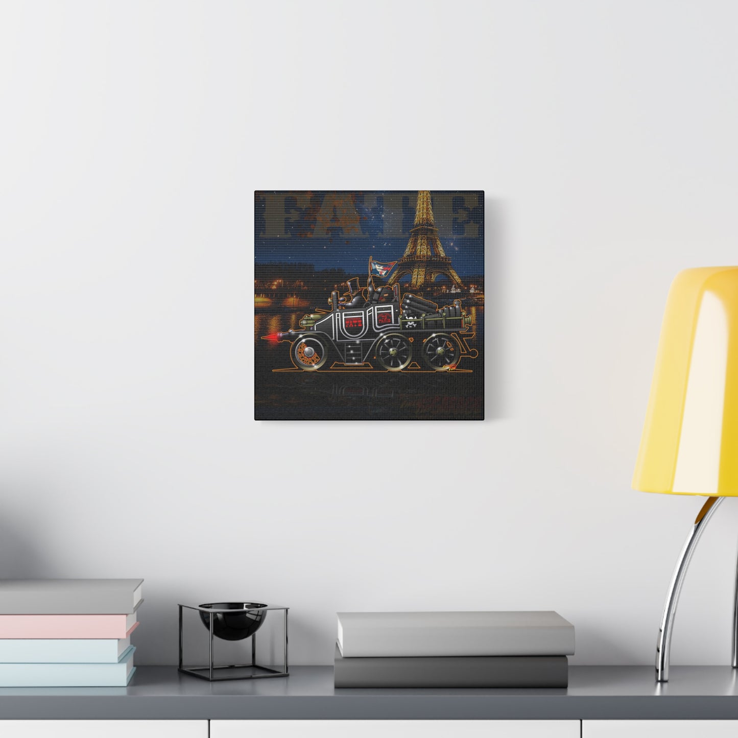 THE GREAT RACE PROFESSOR FATE Hannibal 8 Fireball Art Canvas Wall Print
