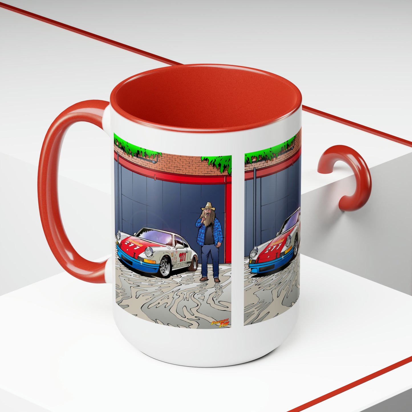 MAGNUS WALKER 277 Coffee Mug, Sports Car Mug, Car Illustration, Car, Cars, Auto, Auto Art, Car Art