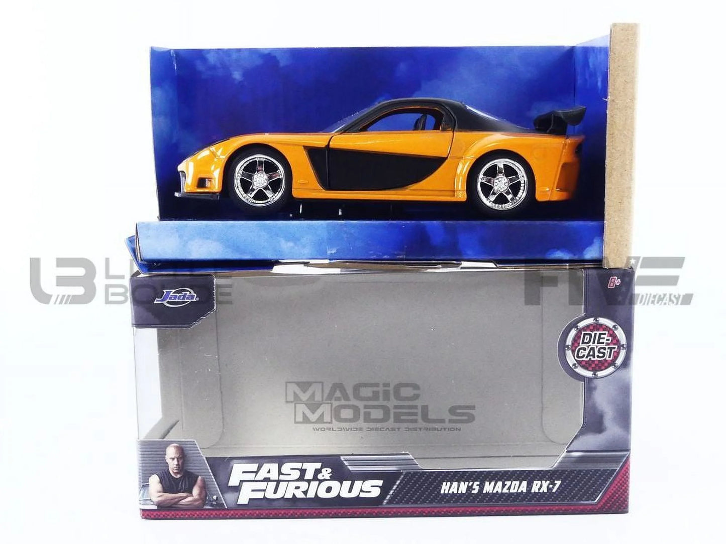 Jada Hollywood Rides: Fast & Furious Han'S Mazda RX-7 1/32 Scale