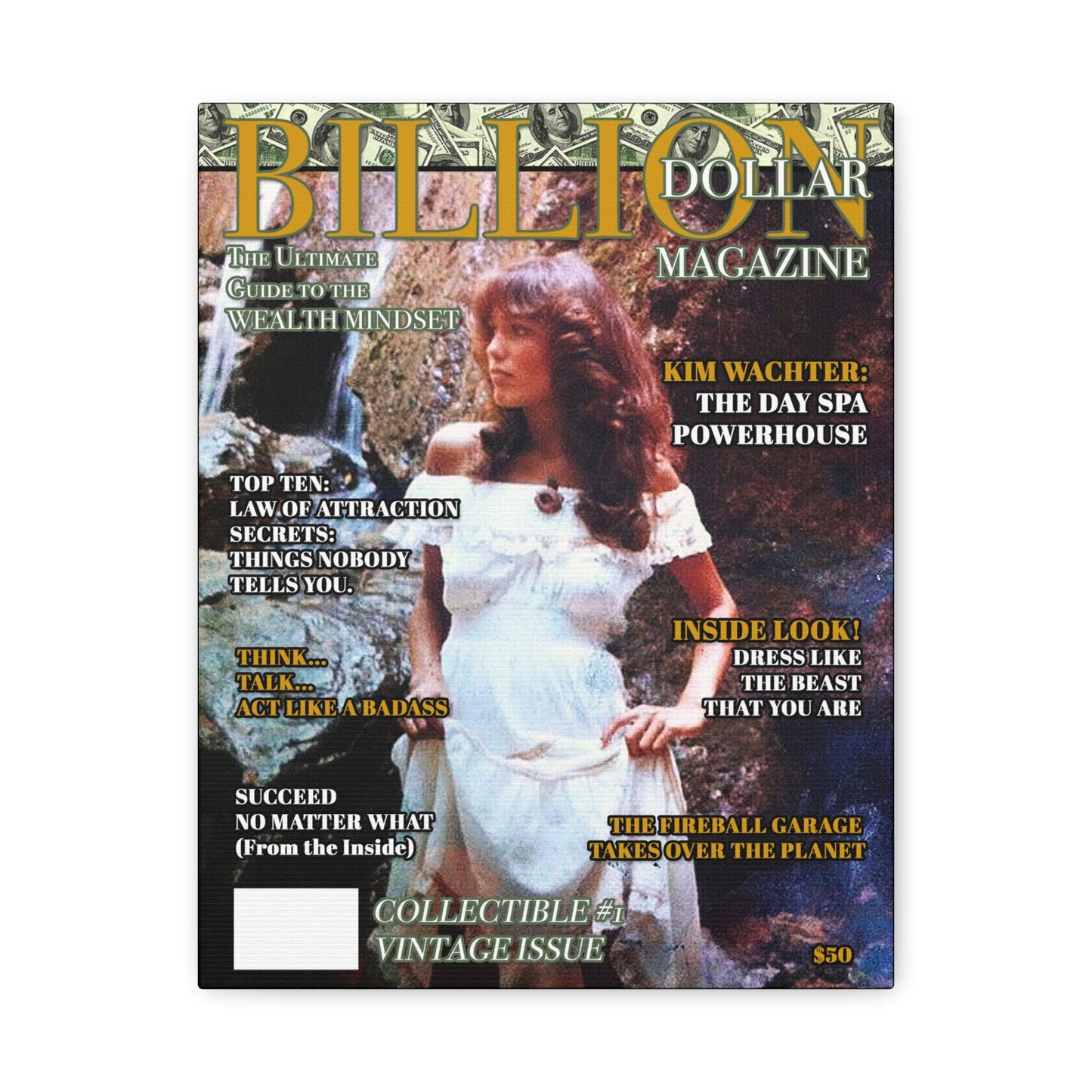BILLION DOLLAR MAGAZINE Canvas Wall Art - 11x14
