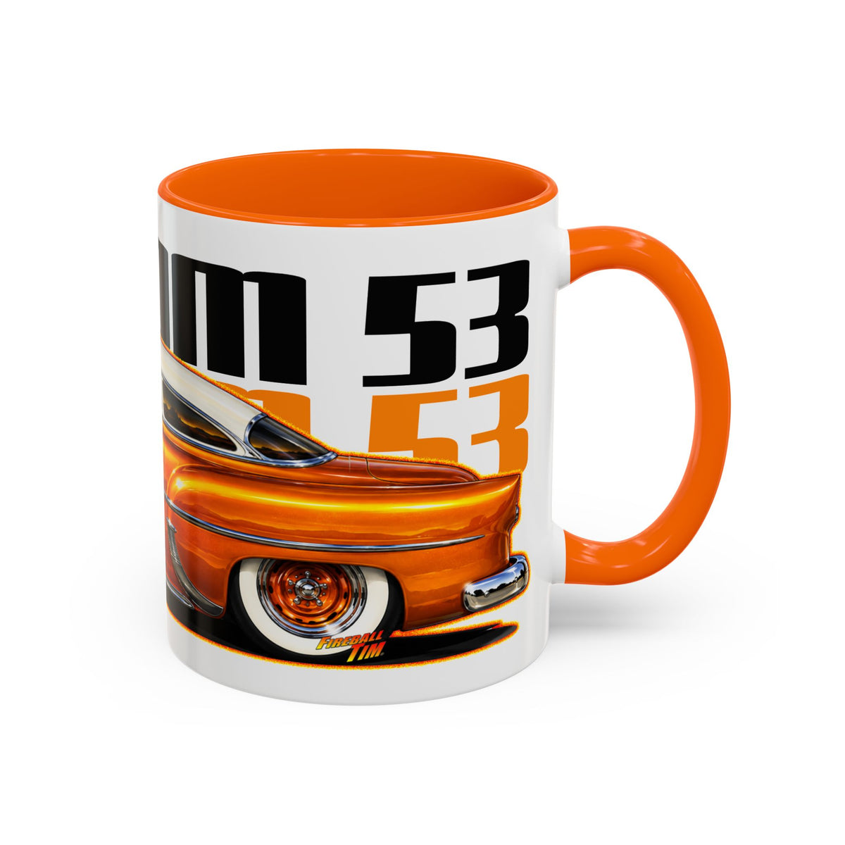 CHEVROLET KUSTOM 1953 Collectible Fireball Art Coffee Mug - 2 Sizes