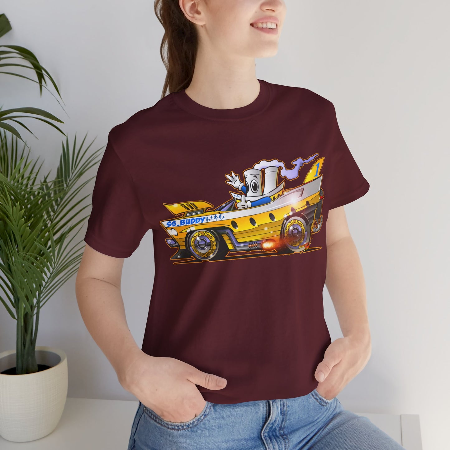 BUDDY CRUISE BUDDYMOBILE Custom Car Art Short Sleeve Tee in 17 Colors