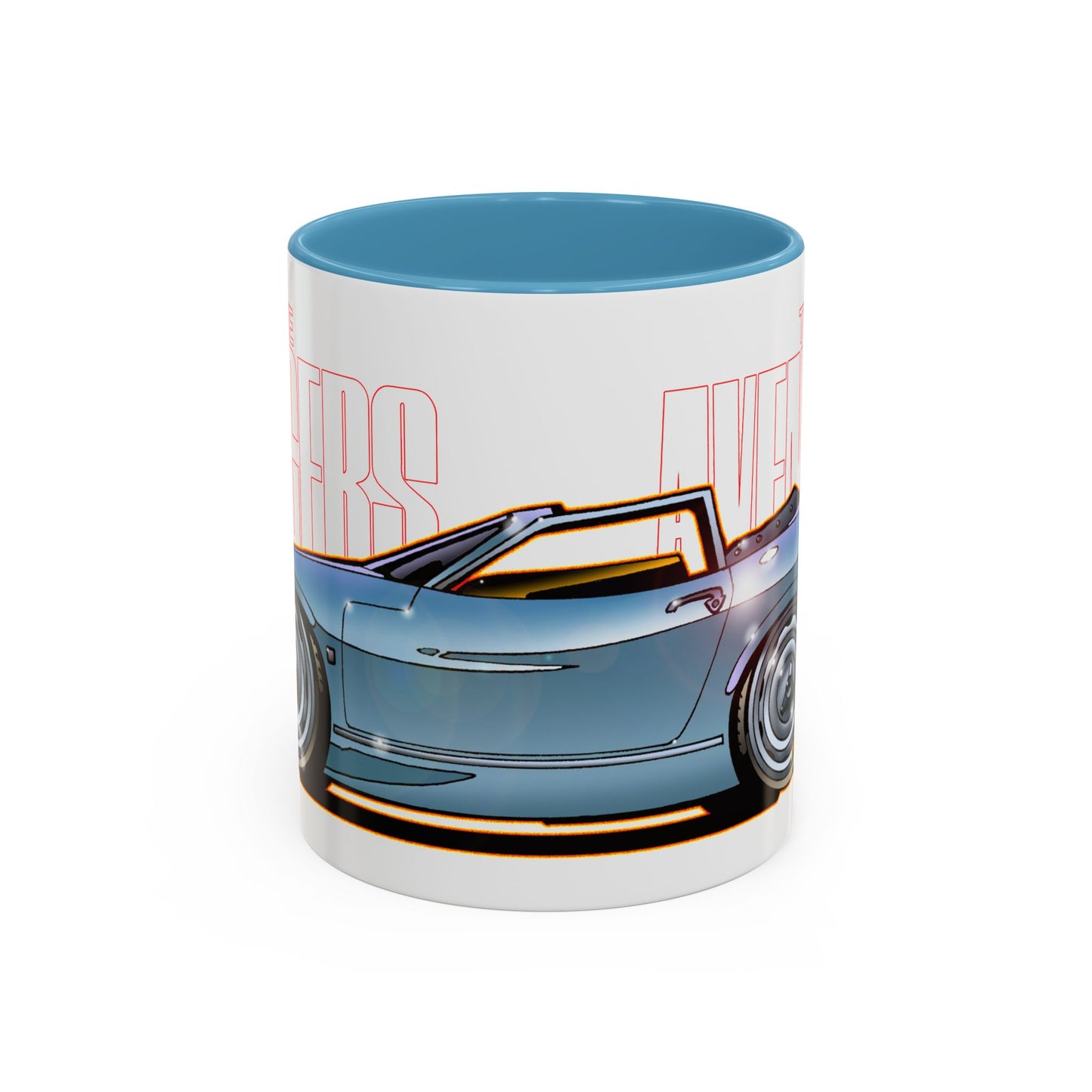 THE AVENGERS TV Show Emma Peel Lotus Elan Collectible Coffee Mug - 2 Sizes