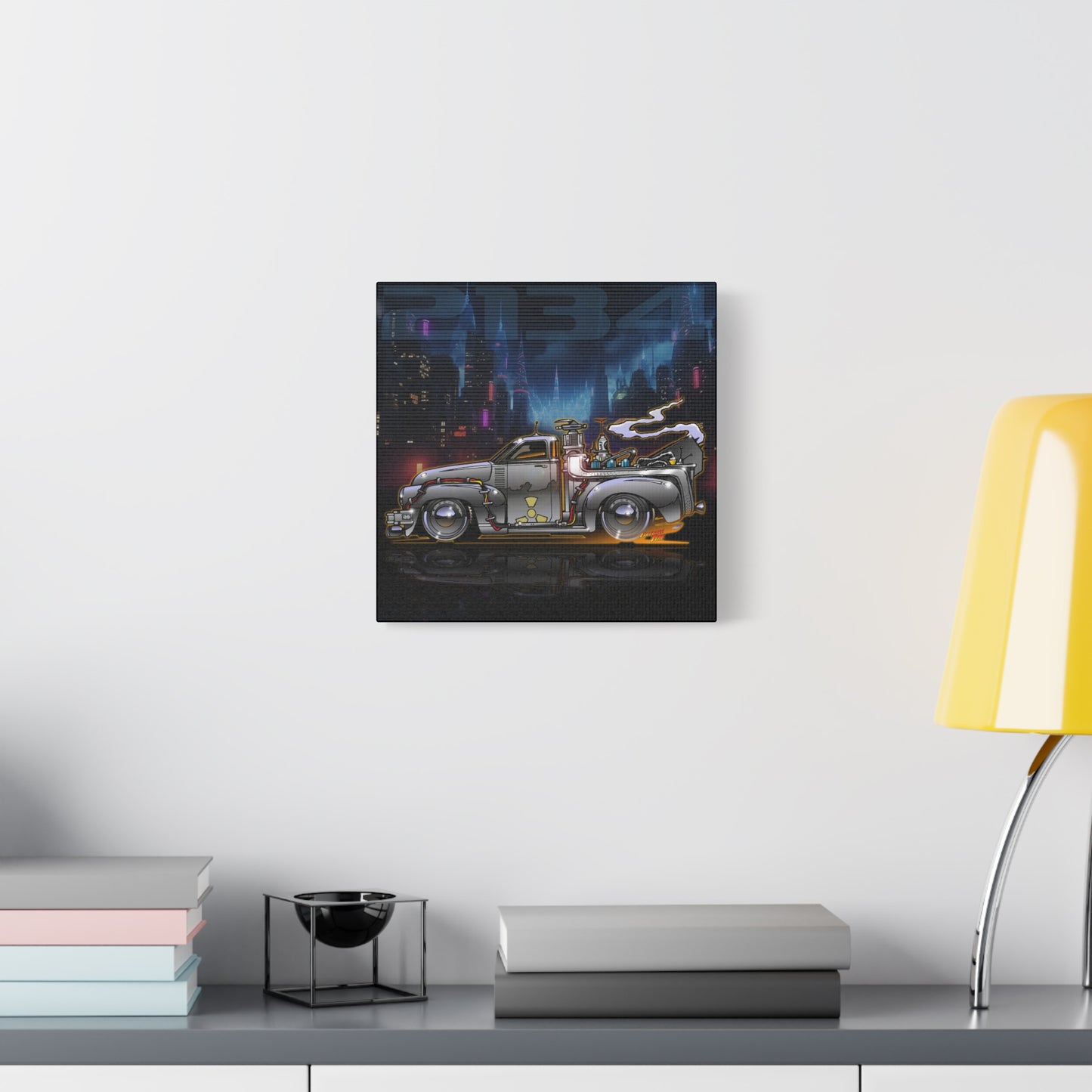 BACK THE THE FUTURE Chevy 3100 Pickup Time Machine Canvas Art Wall Print - 2 Sizes