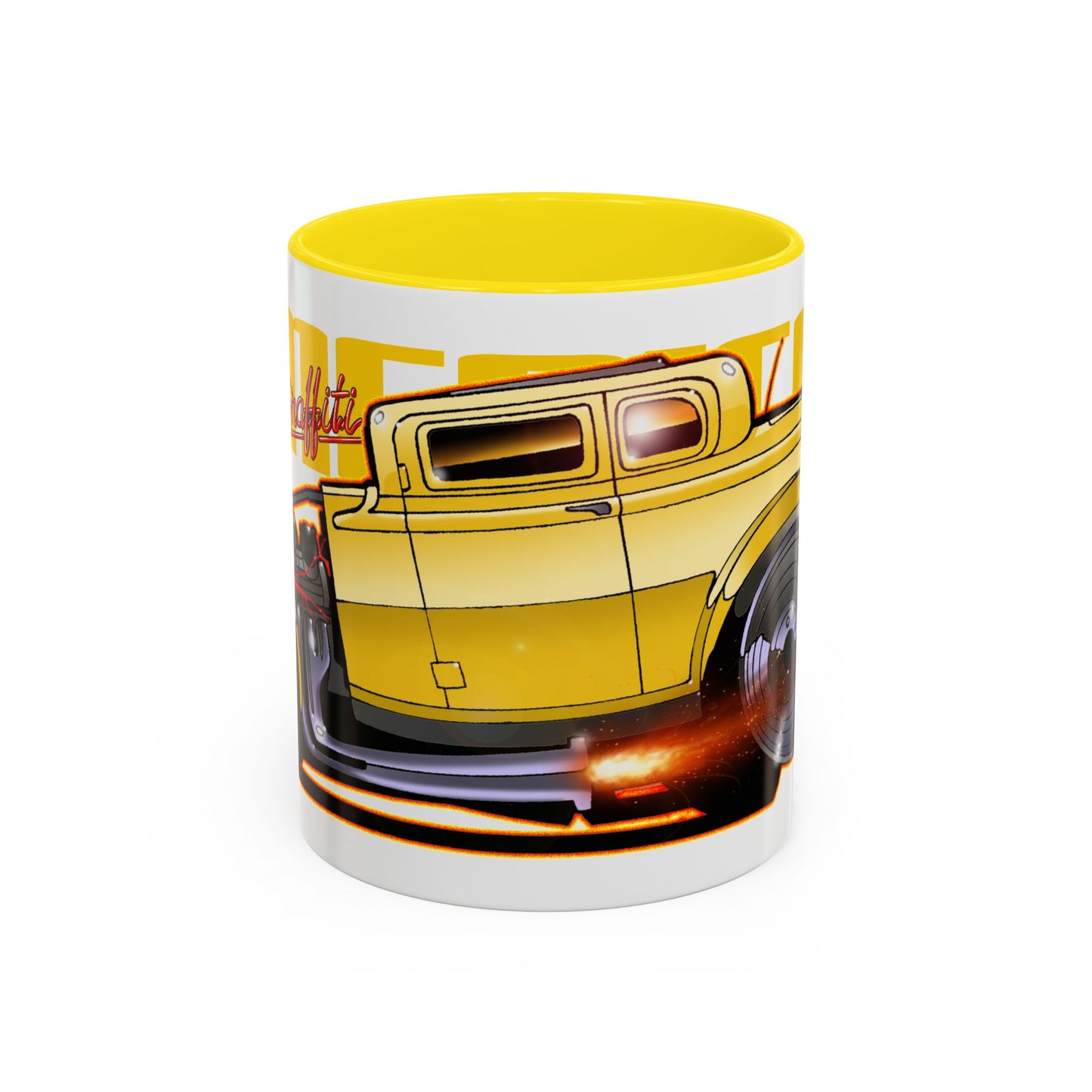 AMERICAN GRAFFITI '32 HOT ROD Movie Car Collectible Fireball Art Coffee Mug - 2 Sizes