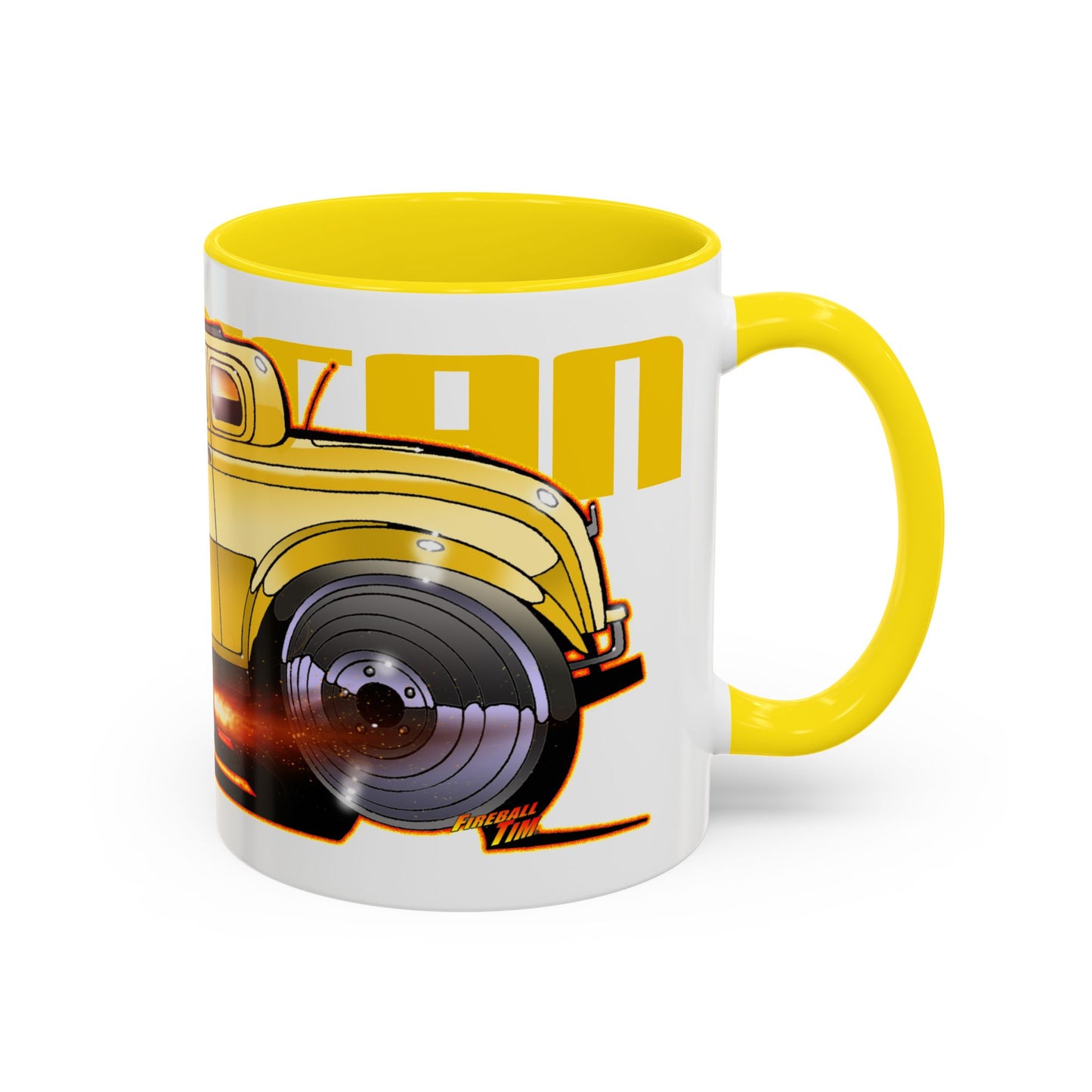 AMERICAN GRAFFITI '32 HOT ROD Movie Car Collectible Fireball Art Coffee Mug - 2 Sizes