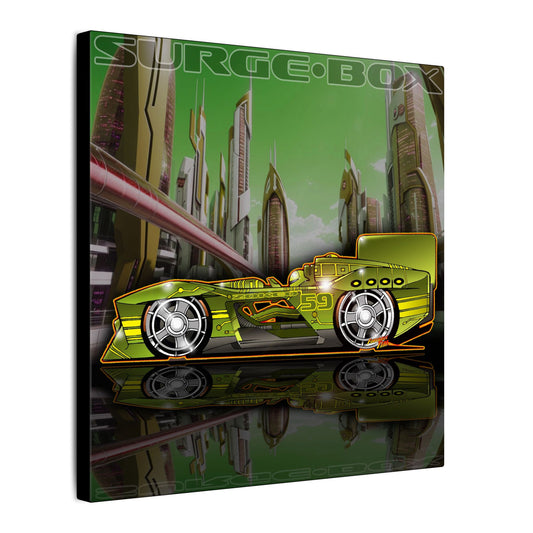 SPEED RACER SURGE BOX Zokeo Race Car Collectible Fireball Art Canvas Print