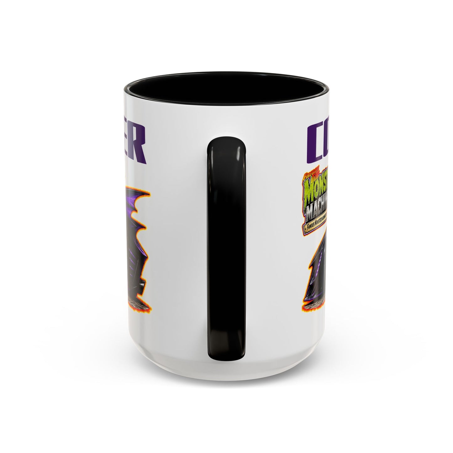 MONSTER MACHINES Halloween Count Cruiser Collectible Fireball Art Coffee Mug - 2 Sizes
