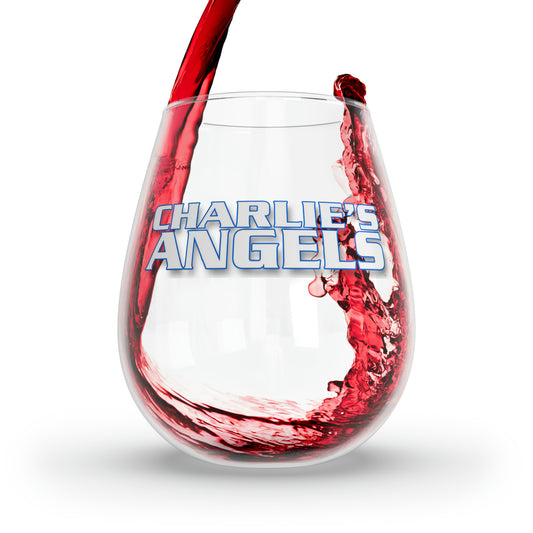 CHARLIES ANGELS TV Show Wine Glass 12oz