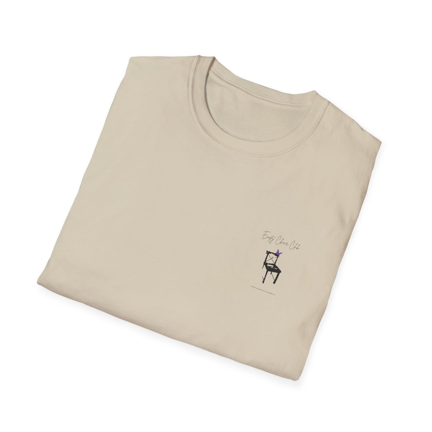 EMPTY CHAIR CLUB Unisex Softstyle T-Shirt - Casual Comfort for Relaxation and Reflection