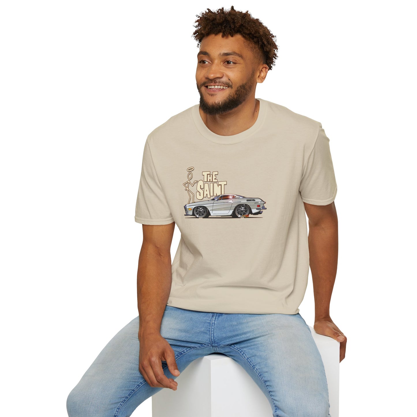 THE SAINT 1967 VOLVO 1800 S ST1 Concept Art Unisex Softstyle T-Shirt 13 Colors