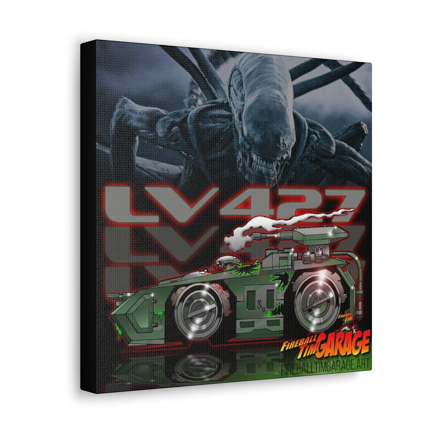 ALIENS Movie LV427 Movie Car Concept Art Canvas Print 12x12