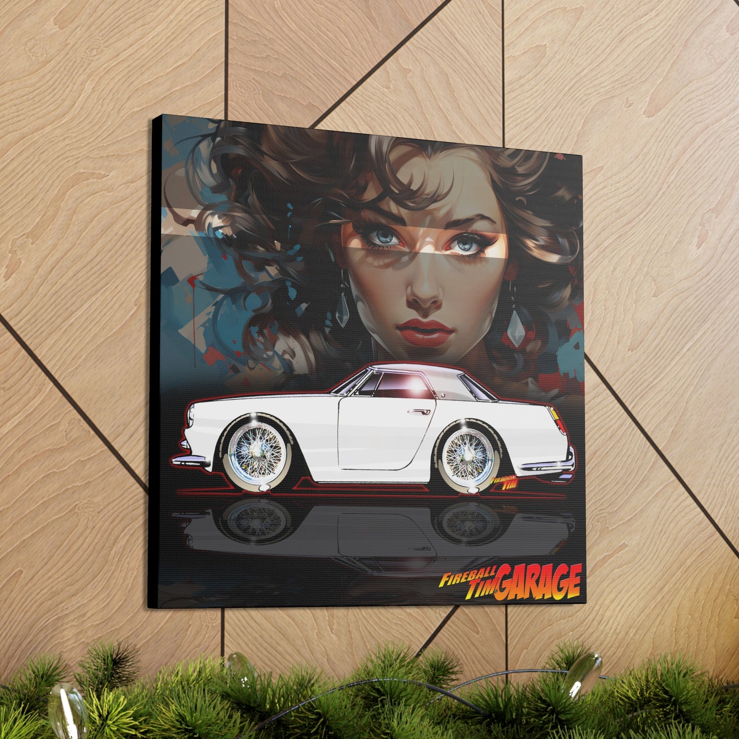 FERRARI 250GT 1959 Classic Car Concept Art Canvas MASTERPRINT 3 Sizes