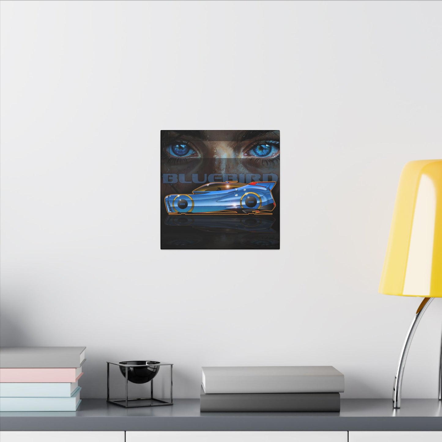 BLUEBIRD FIREBALL CONCEPT Canvas Art Print - 2 Sizes
