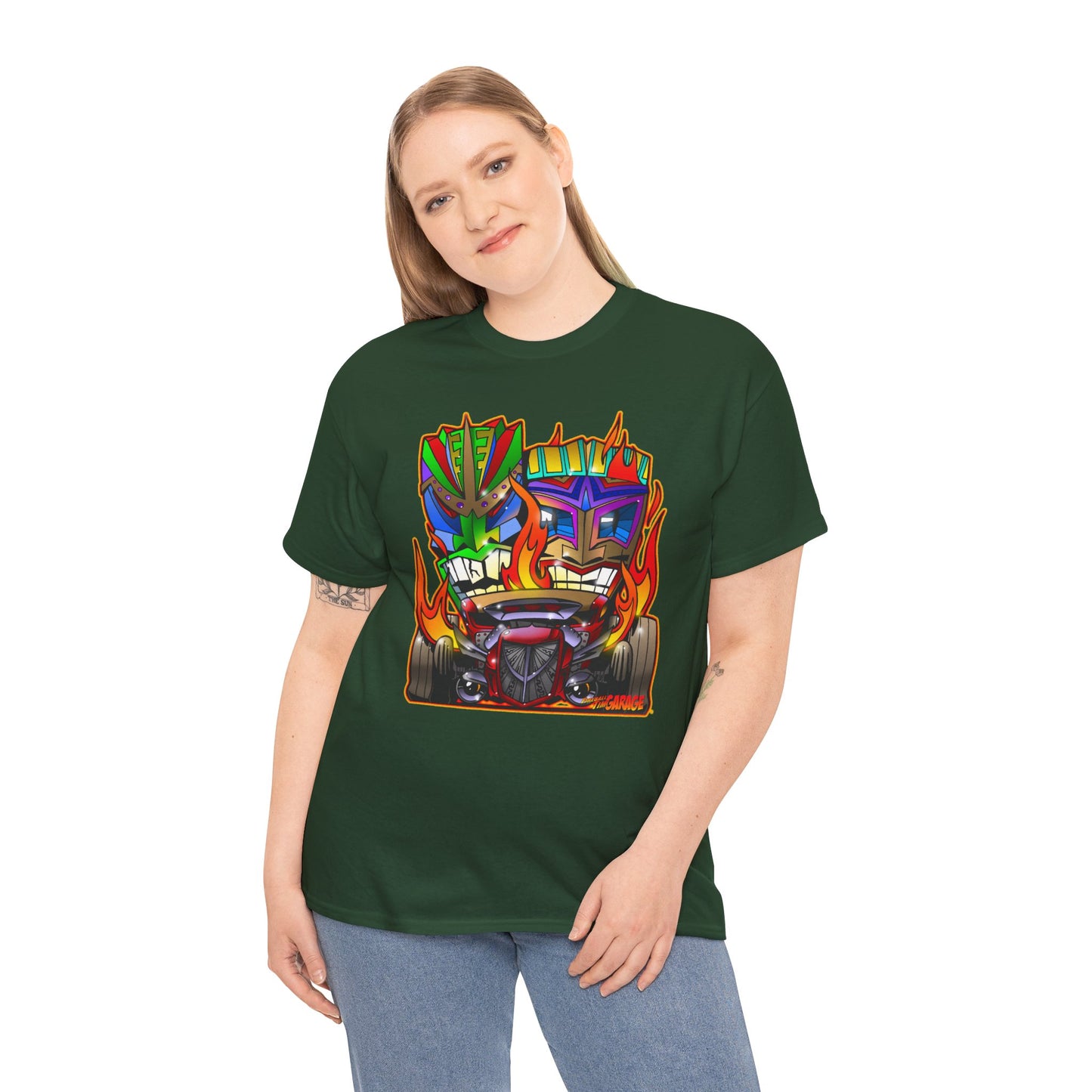 HOT ROD TIKIS Concept Art Tiki Unisex Heavy Cotton Tee 13 Colors