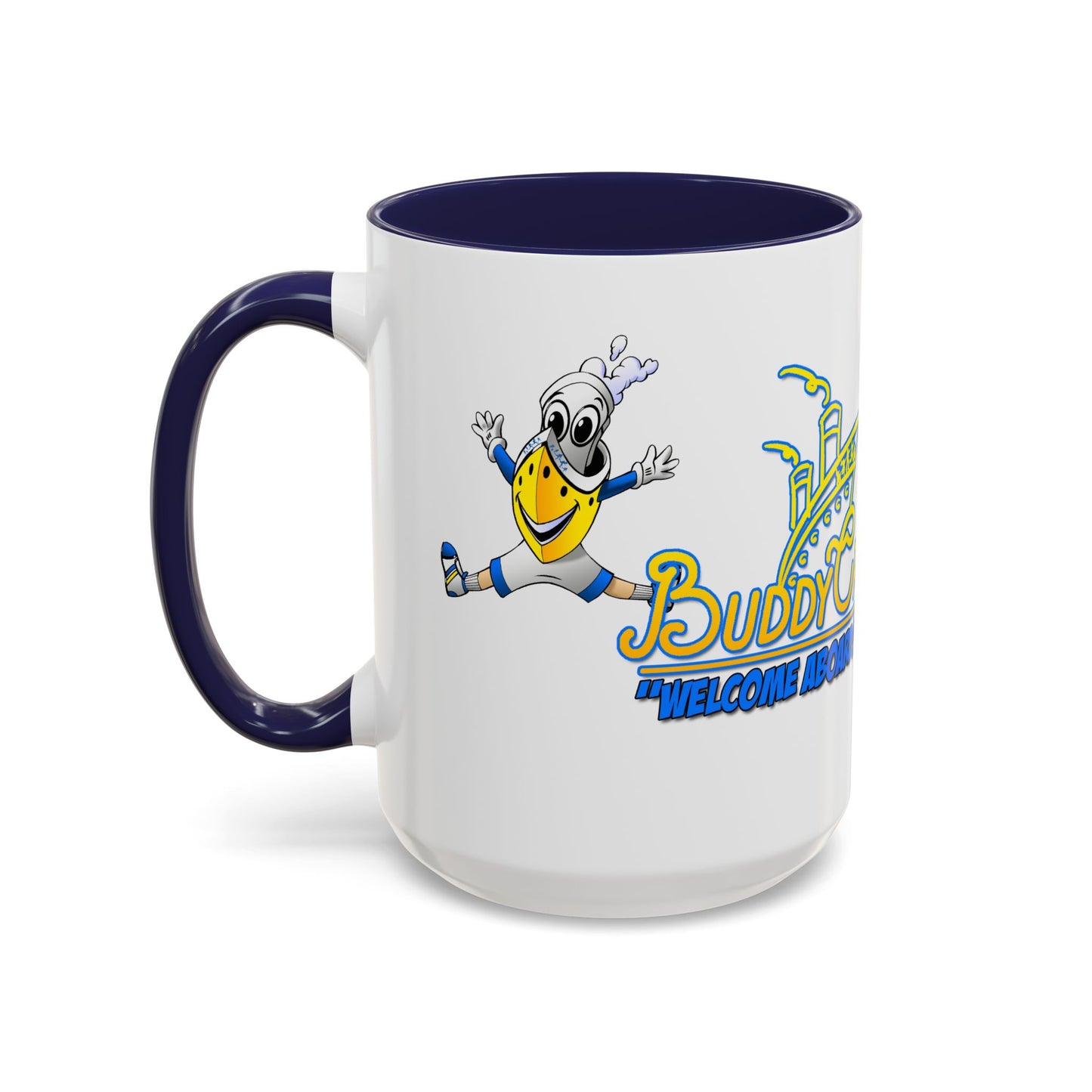 BUDDY CRUISE Mascot Jumping Coffee Mug — 11/15oz Multiple Colors