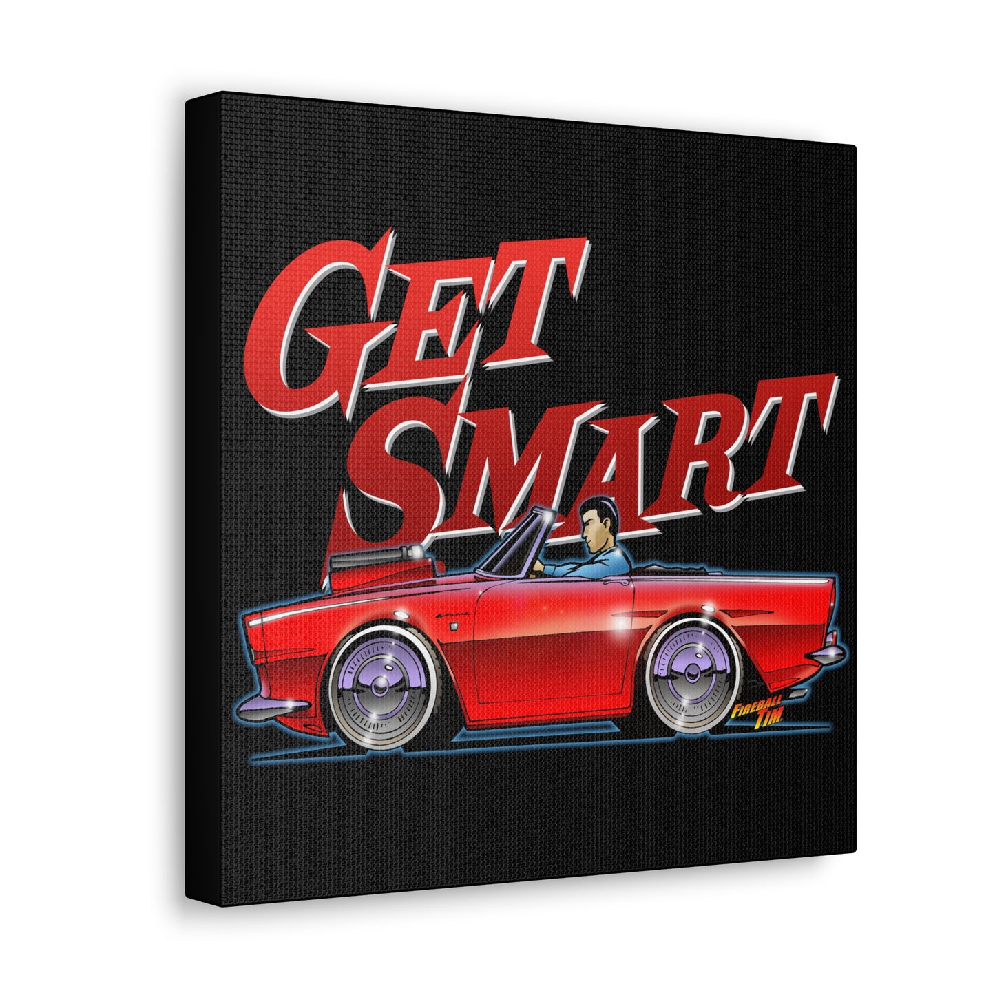 GET SMART TV Show 1965 Sunbeam Tiger Concept Art Canvas Print 12x12