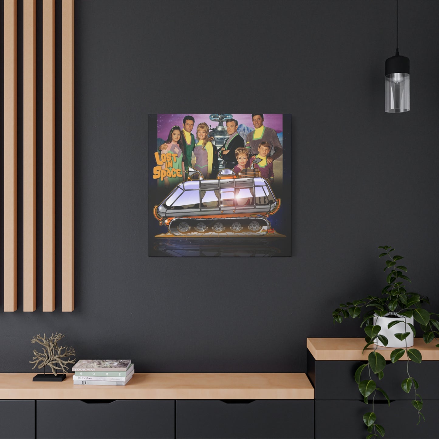LOST in SPACE Classic TV Chariot Canva Art Wall Print