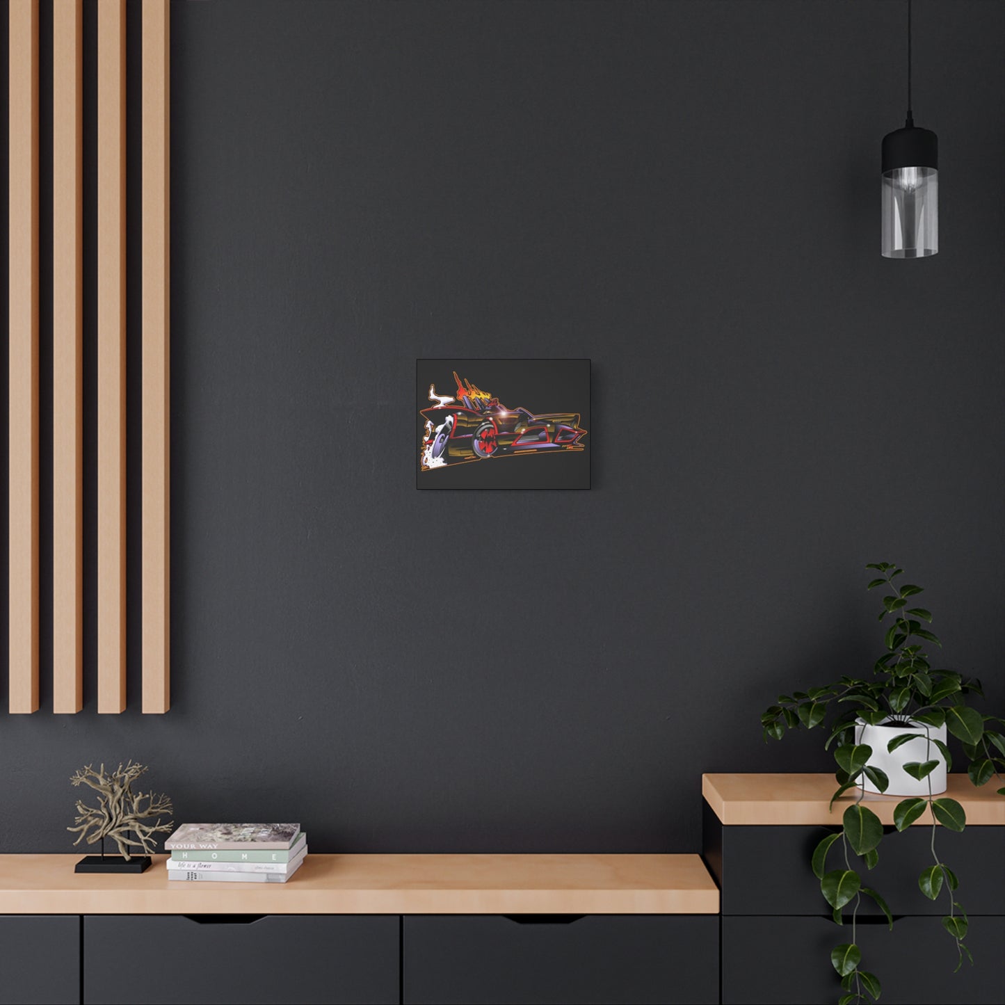 BATMOBILE 1966 BATMAN BAT66 Collectible TV Car Canvas Wall Art