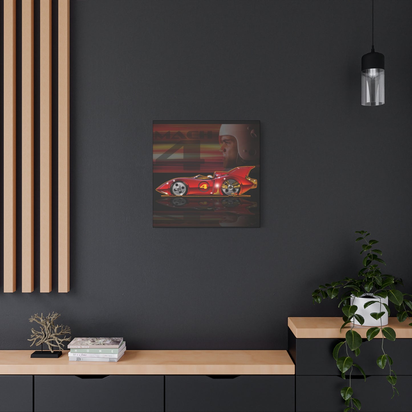 SPEED RACER MACH 4 Fireball Art Canvas Wall Print