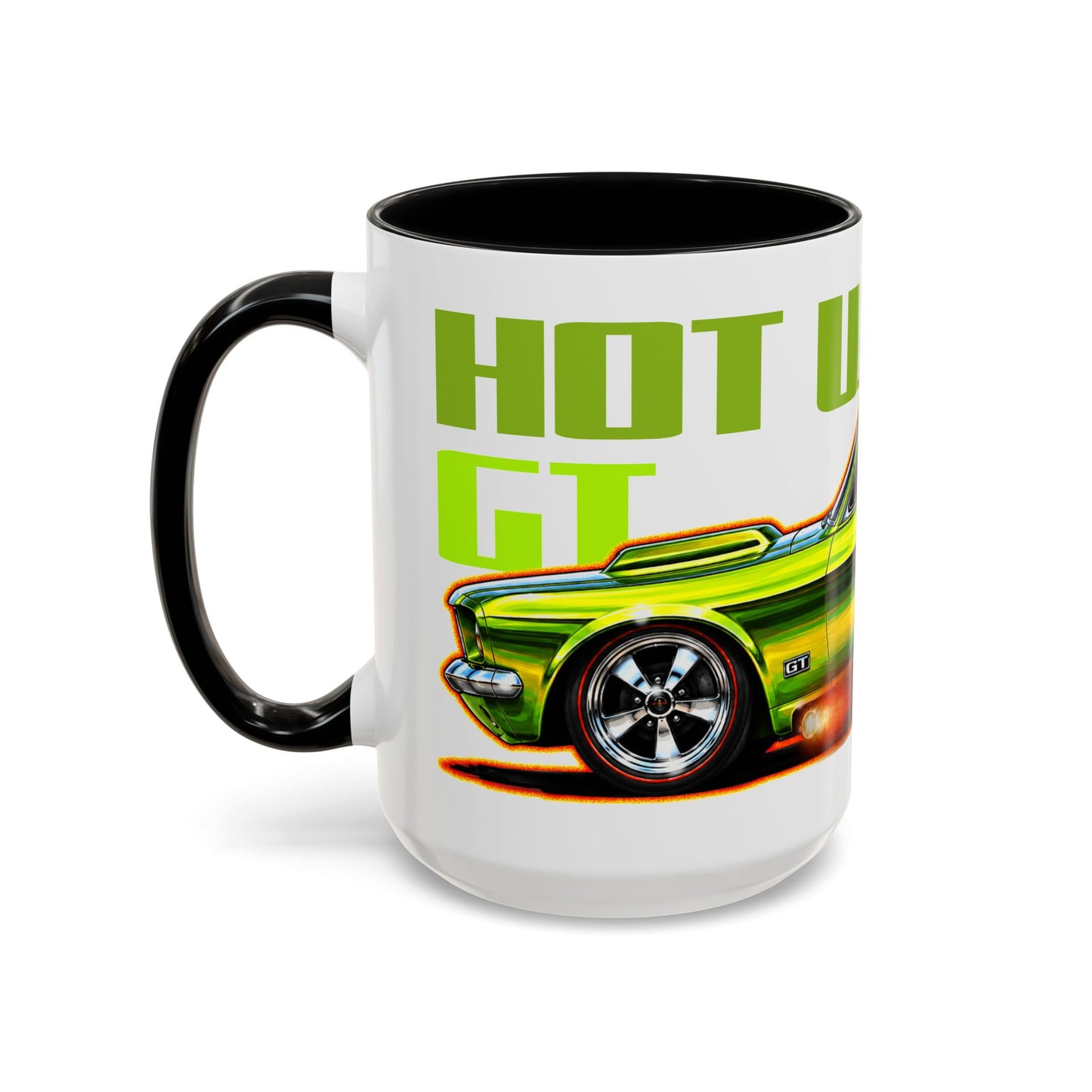 HOT WHEELS Sweet 16 MUSTANG GT Collectible Fireball Art Coffee Mug - 2 Sizes