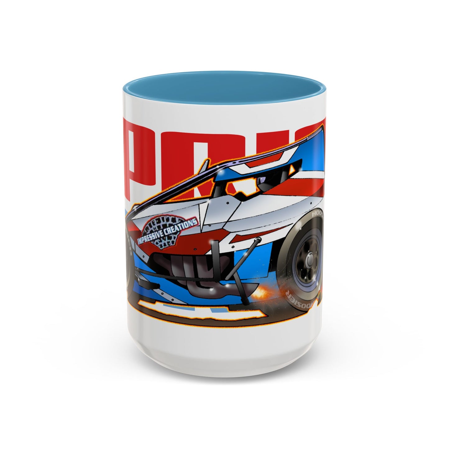 SPRINT CAR Collectible Fireball Art Coffee Mug