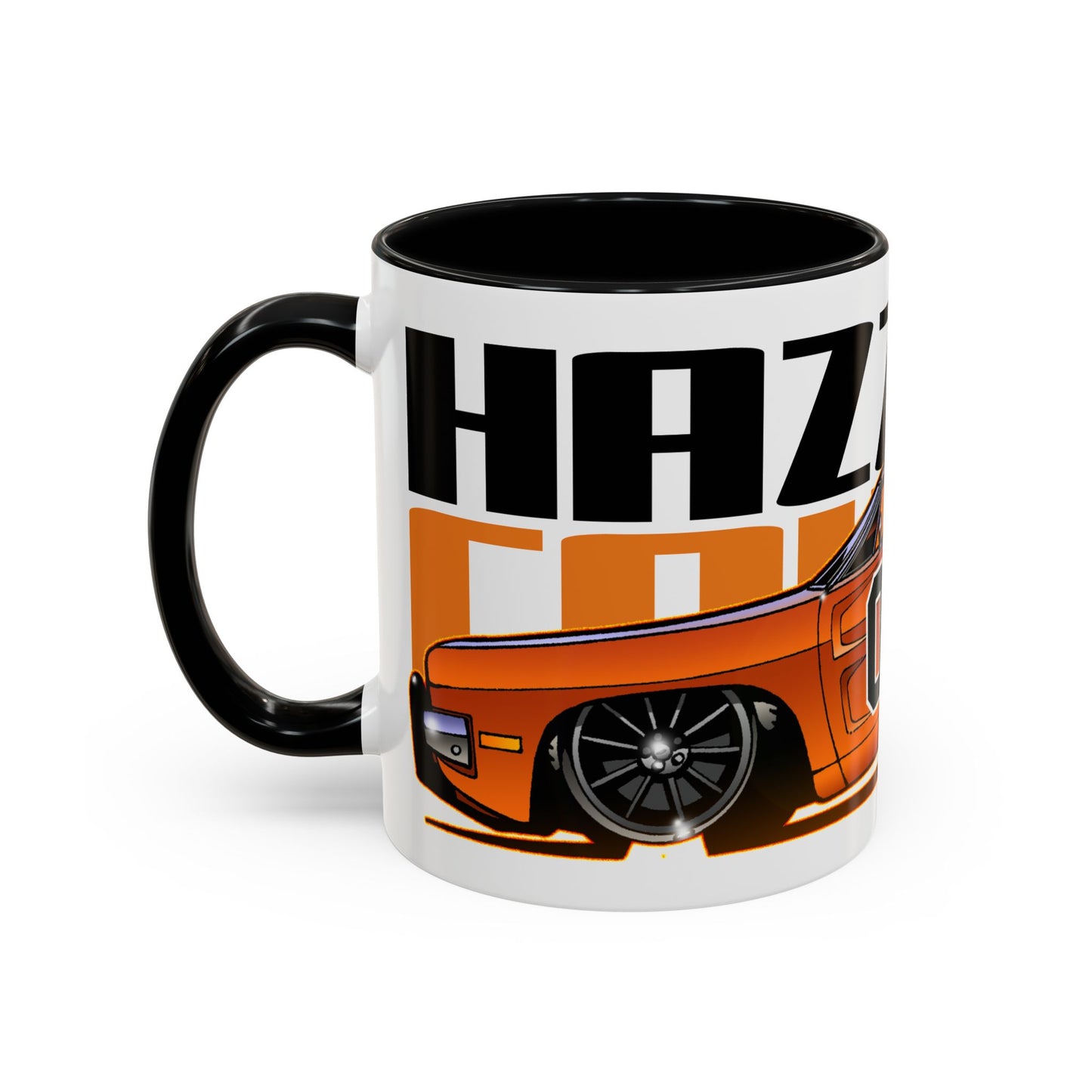 DUKES OF HAZZARD General Lee Dodge Charger Fireball Art Coffee Mug - 2 Sizes