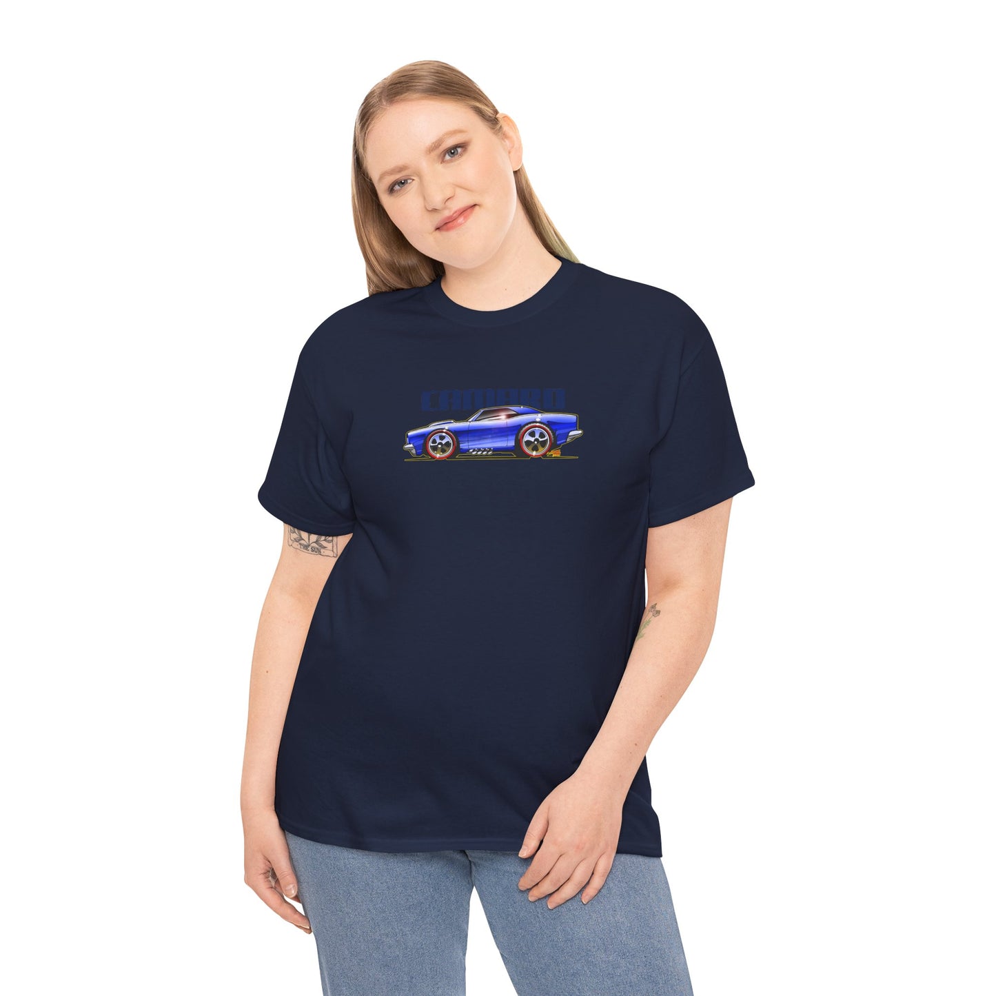 HOT WHEELS CAMARO Custom Collectible Fireball Art Heavy Cotton Tee 12 Colors