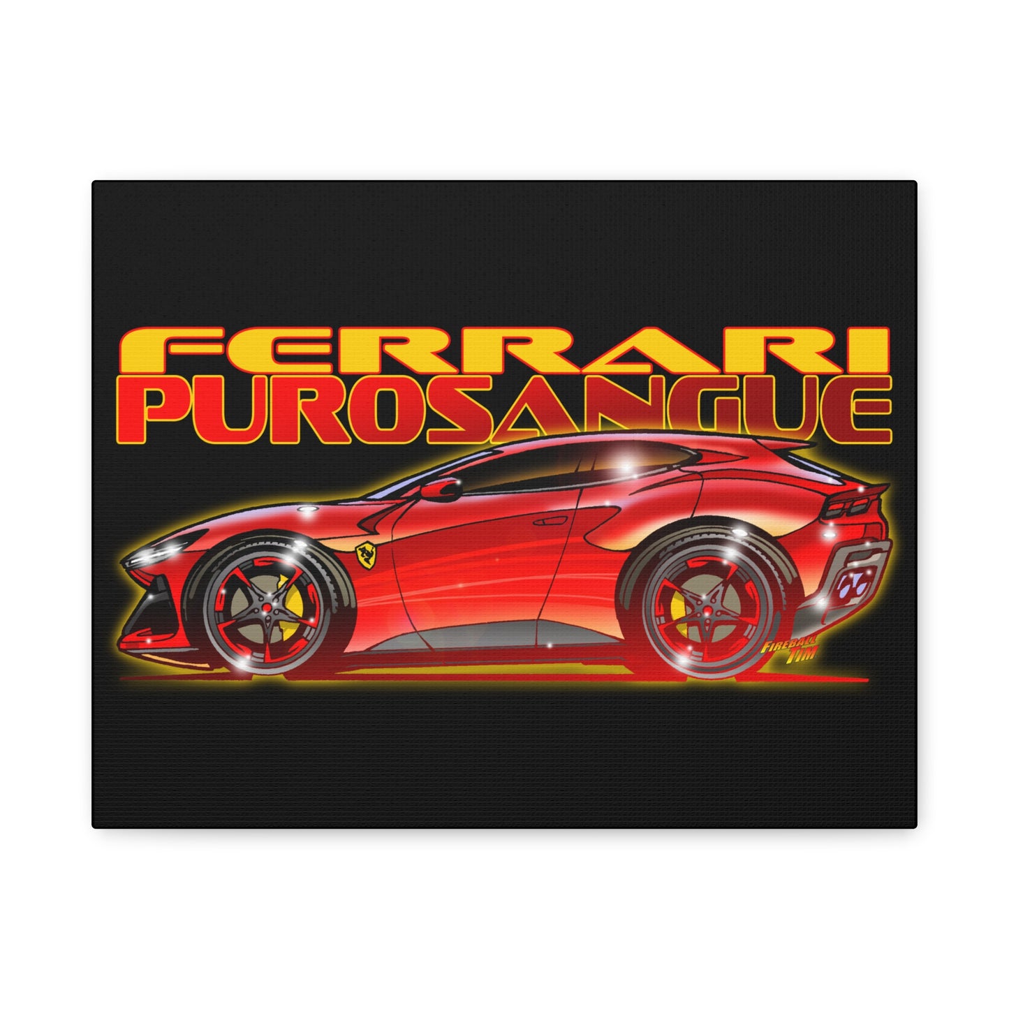 FERRARI PUROSANGUE SUV Canvas Art Wall Print - 11x14