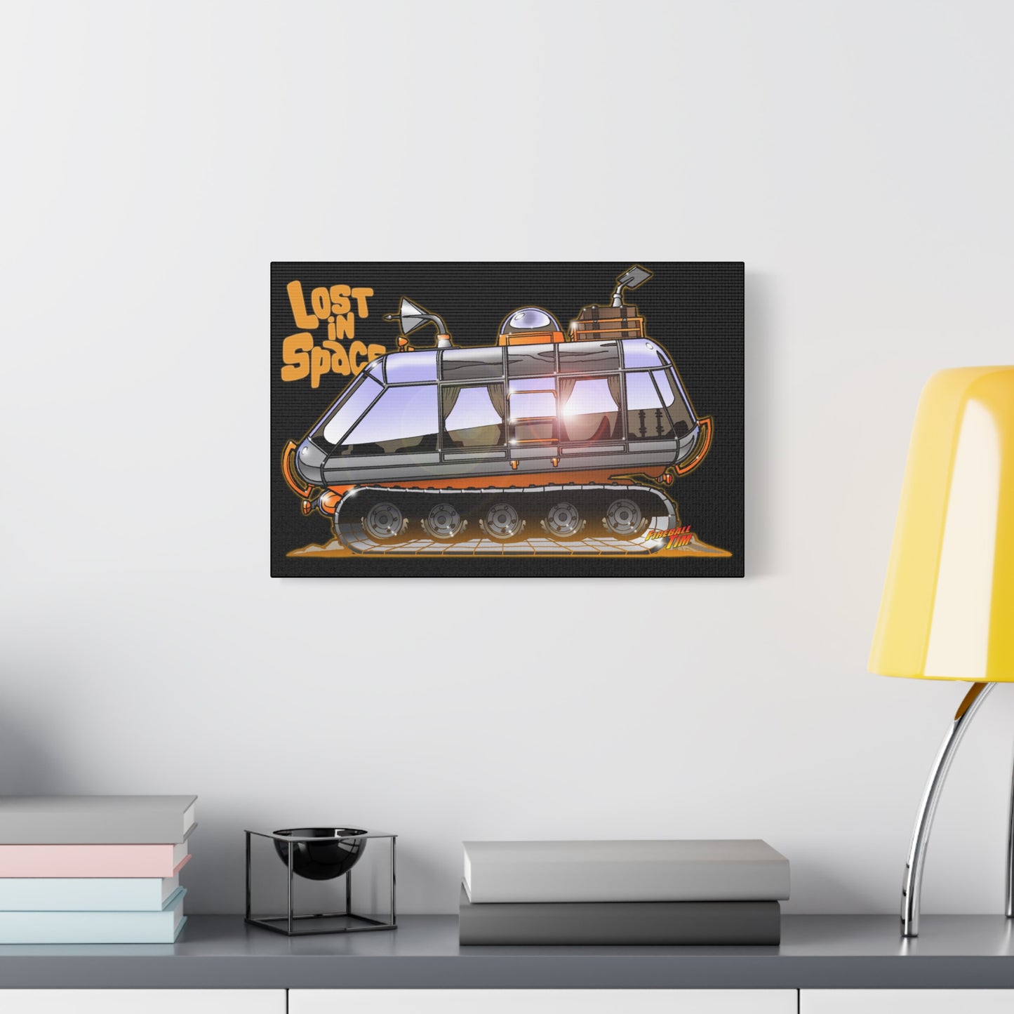 LOST in SPACE Classic TV Chariot Canva Art Wall Print