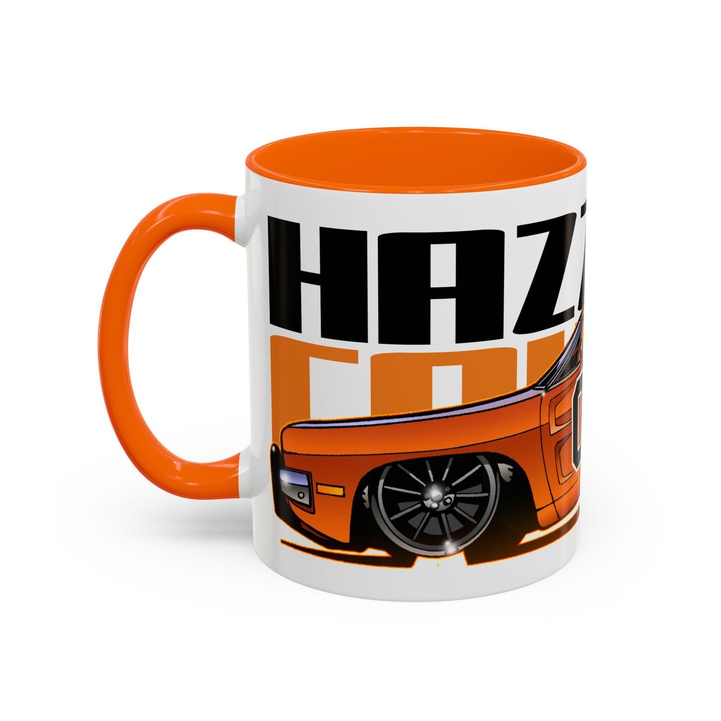 DUKES OF HAZZARD General Lee Dodge Charger Fireball Art Coffee Mug - 2 Sizes