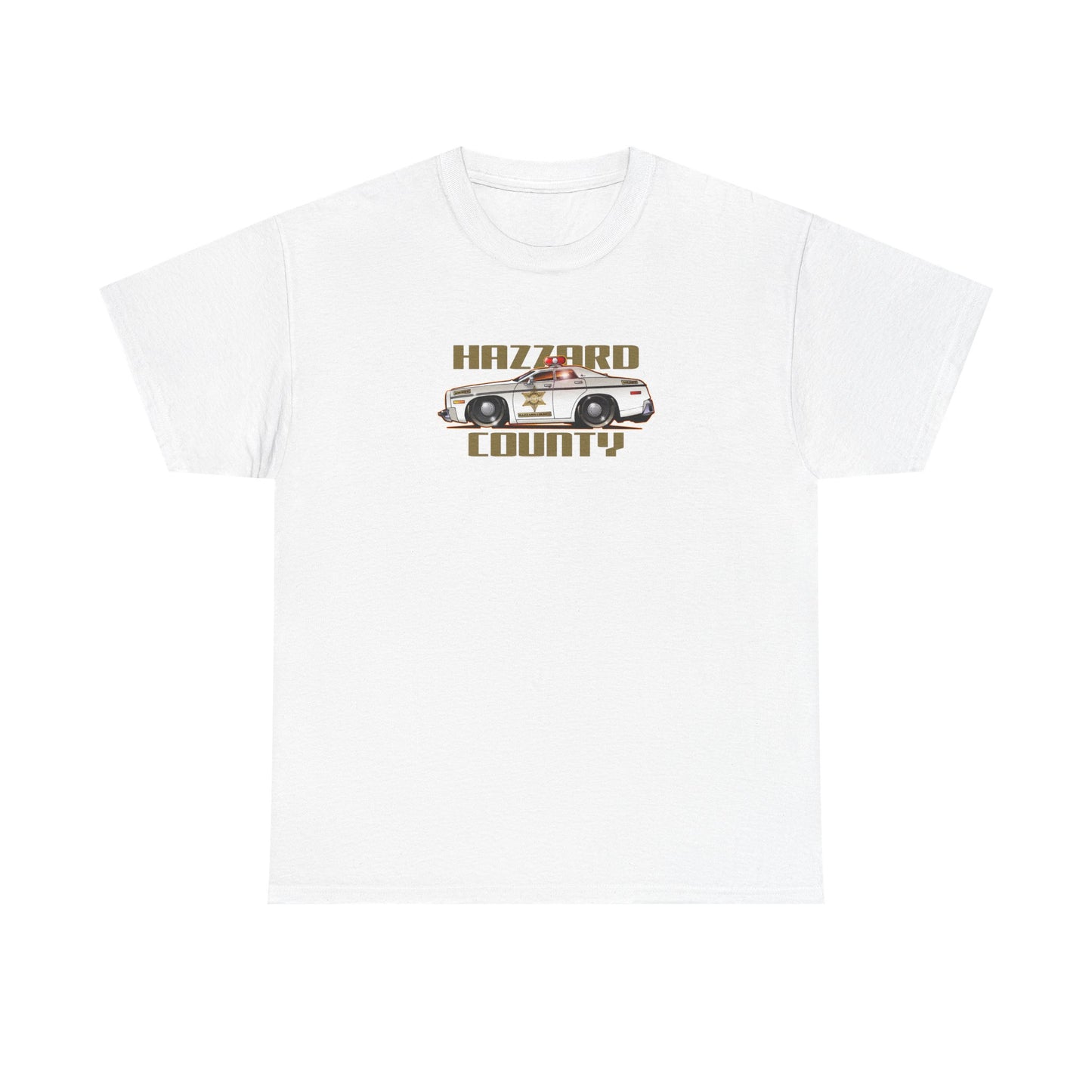 DUKES OF HAZZARD SHERIFF POLICE CAR Collectible Tee Shirt - Multiple Colors