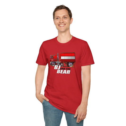 BJ AND THE BEAR TV Show Semi Truck Concept Art Softstyle T-Shirt 9 Colors