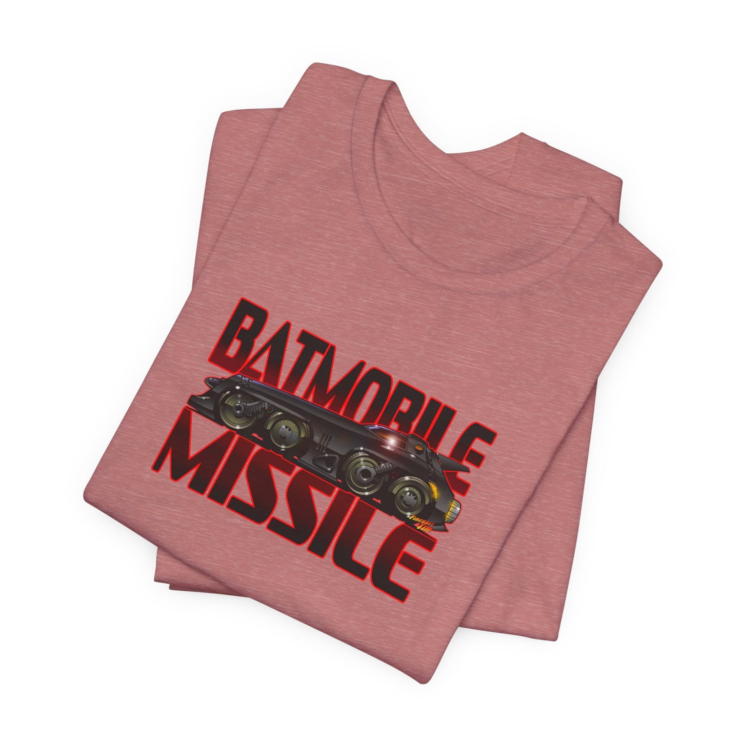 BATMAN RETURNS BATMISSILE Batmobile Concept Art Short Sleeve Tee 12 Colors