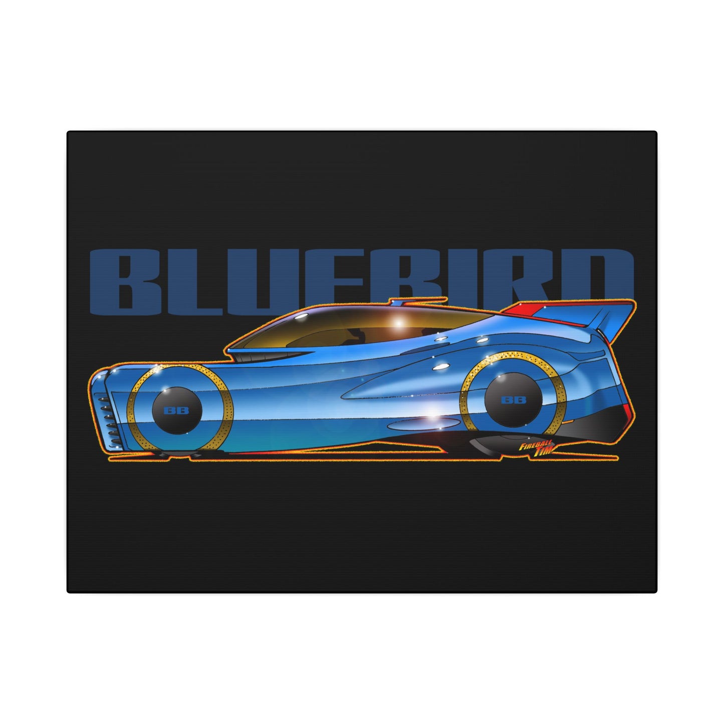 BLUEBIRD FIREBALL CONCEPT Canvas Art Print - 11x14