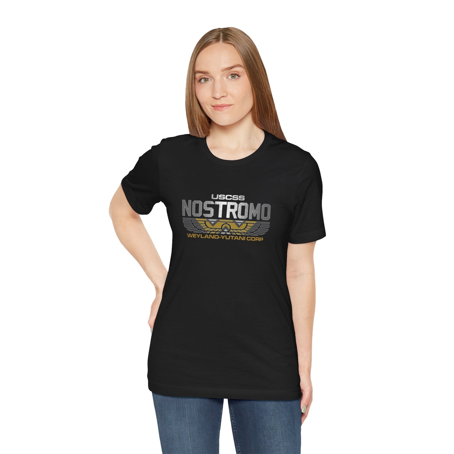 ALIEN MOVIE USCSS NOSTROMO Aliens Yutani Concept Art Short Sleeve Tee 10 Colors