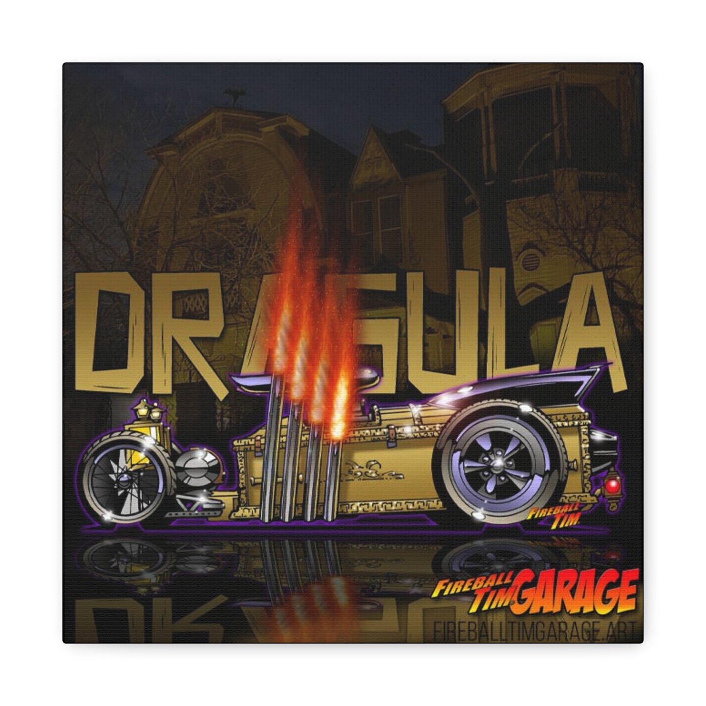 MUNSTERS DRAGULA TV Show Concept Art Canvas Print Ver1 12x12