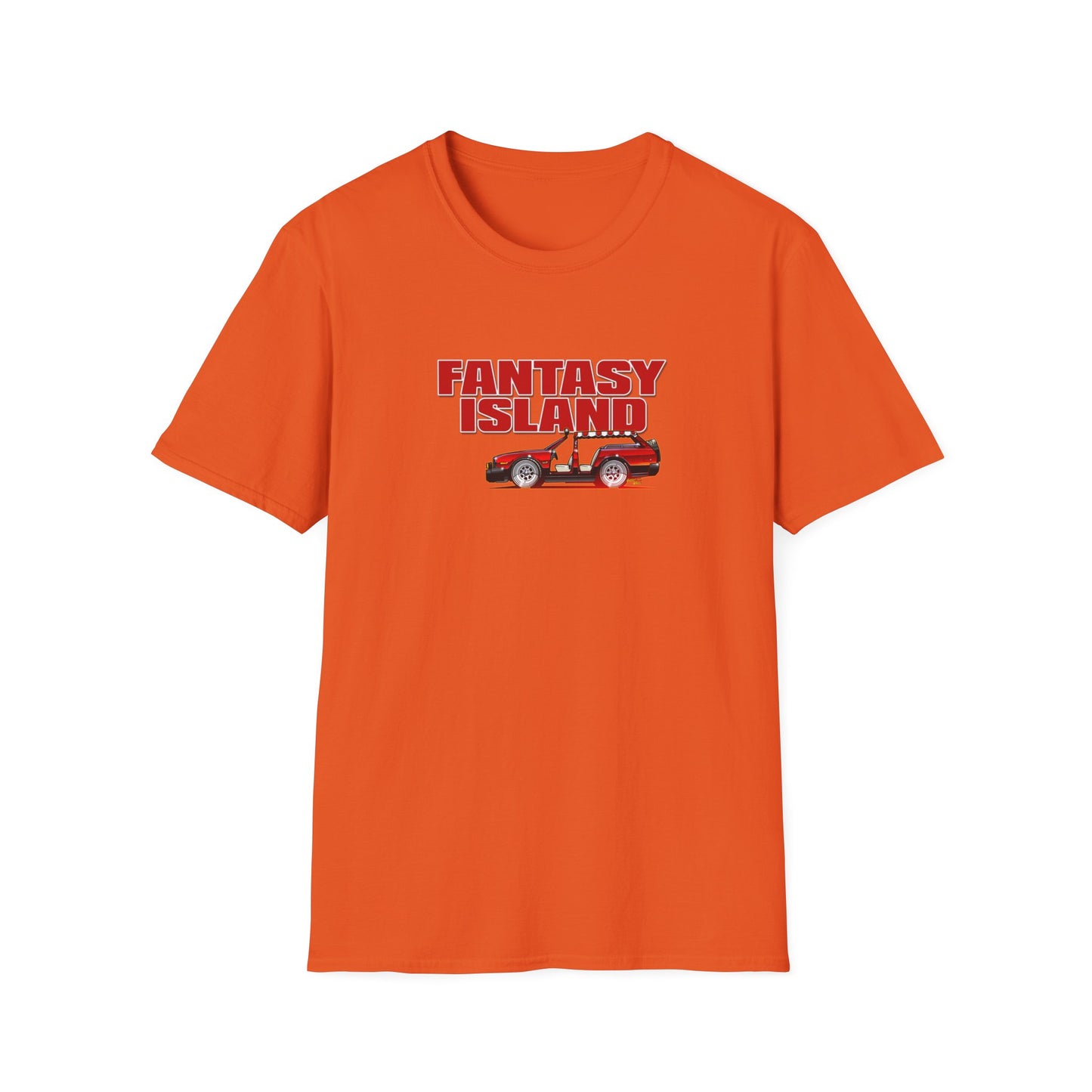 FANTASY ISLAND TV Show Plymouth Concept Art Softstyle T-Shirt - 11 Colors
