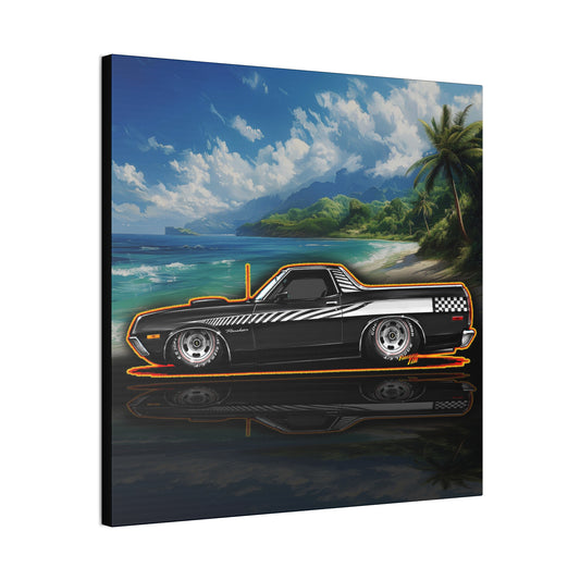 FORD RANCHERO Collectible Fireball Art Canvas Stretched Print